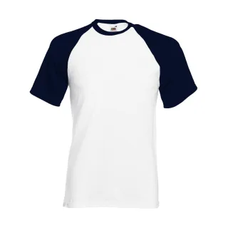 Baseball T White Black